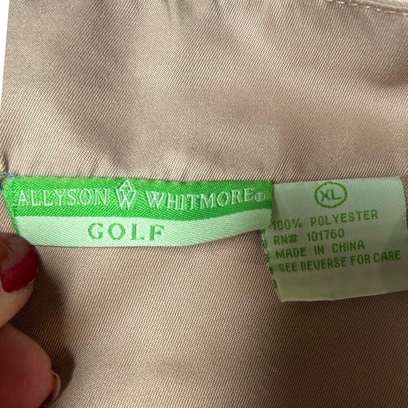 Allyson Whitmore Women's Golf Jacket Mesh Lined Pockets Crest X-Large - Picture 8 of 16